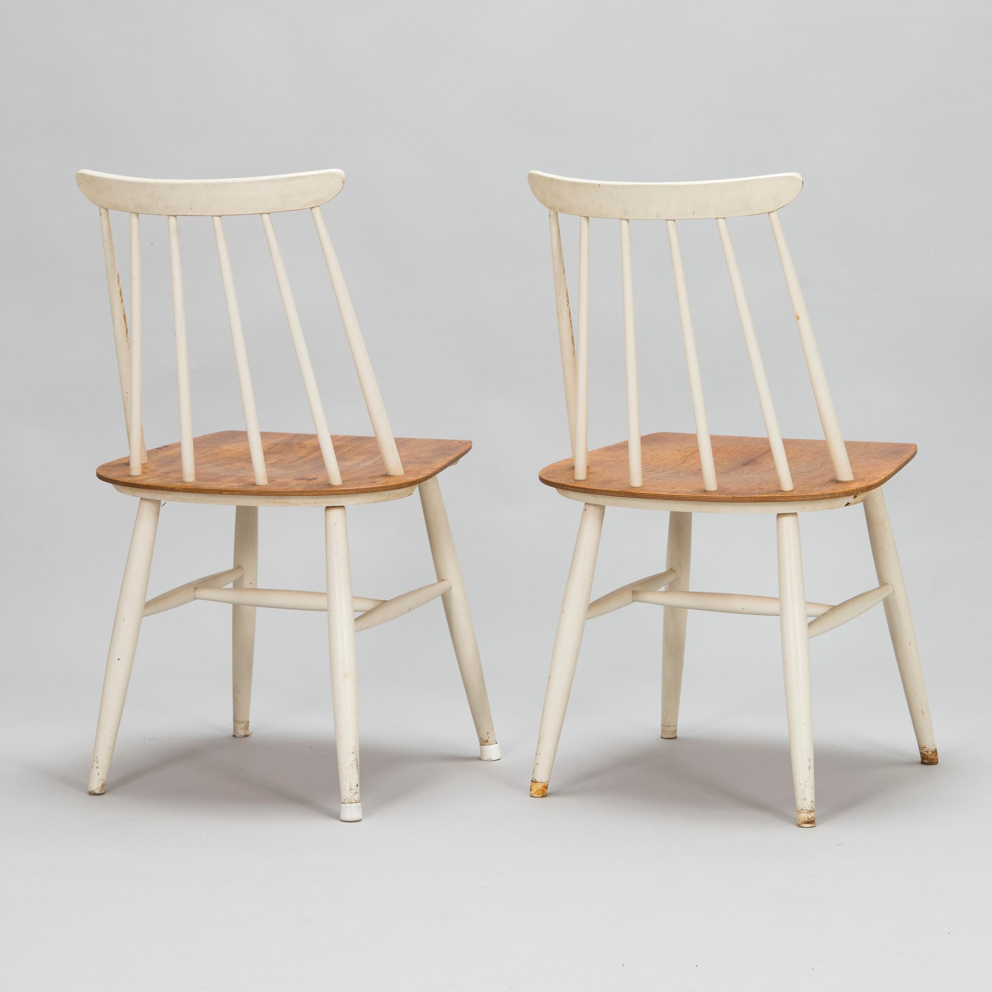 Ilmari Tapiovaara, four mid-20th century 'Fanett' chairs for Asko.