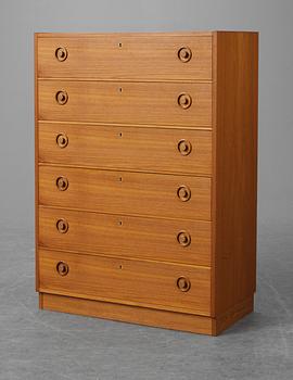 A Borge Mogensen teak chest of drawers, for Karl Andersson.