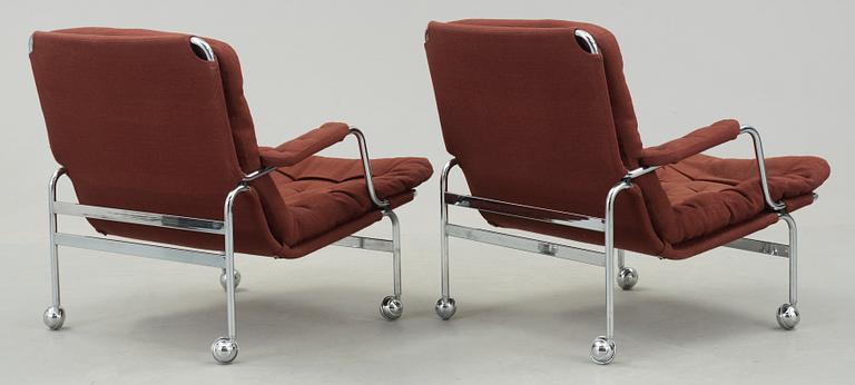 FÅTÖLJER, ett par, "Karin", Bruno Mathsson, Dux.