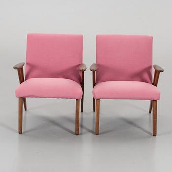 A pair of Danish 1950/60's armchairs.