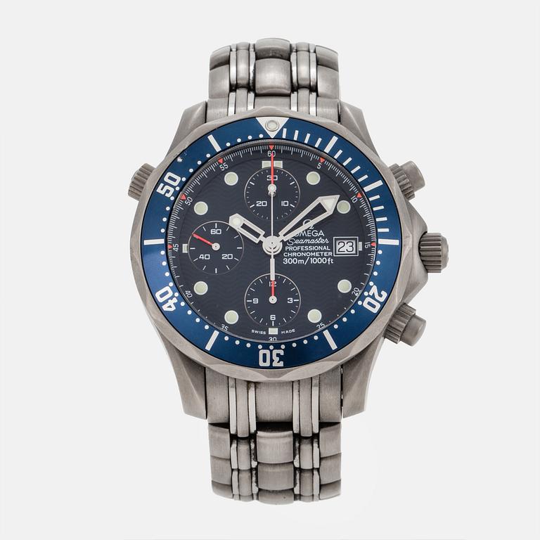 OMEGA, Seamaster Professional (300m/1000ft), Chronometer, chronograph, wristwatch, 41,5 mm,