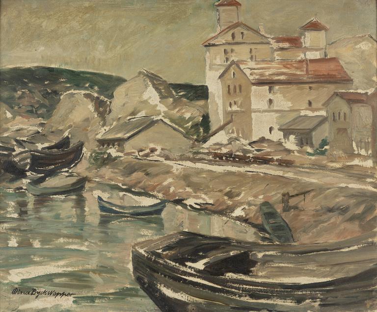 Mina Byck Wepper, Harbour Scene.