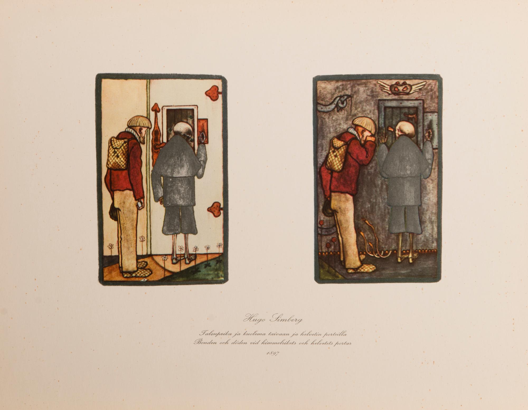 HUGO SIMBERG, after, a folder with 20 off-set printings, WSOY Porvoo 1952.