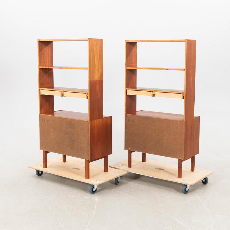 Bookcases a pair of Breox furniture 1960s.