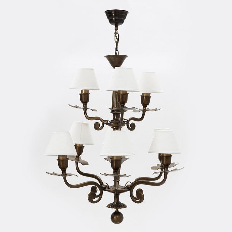 A ceiling light, 1930's/40's.
