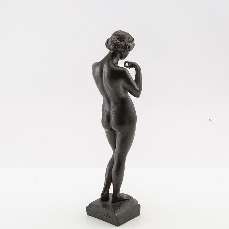 Decorative sculpture of a nude woman, early 20th century.