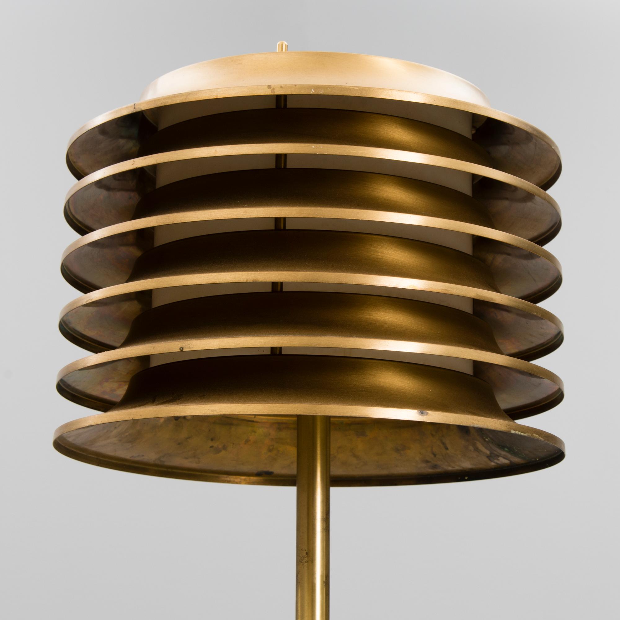 A 1970's floor lamp by Kai Ruokonen for Orno, Finland.