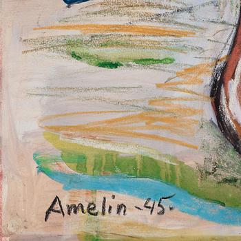 Albin Amelin, Flowers in vase.