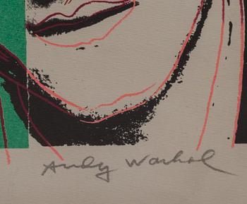 ANDY WARHOL, efter, screentryck, signerat i tryck.