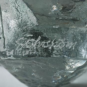 Edvin Öhrström, a "Korona" cast glass sculpture, Lindshammar, Sweden 1960's.