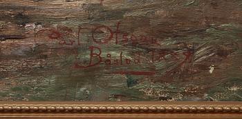 CARL OLSON, olja på duk, sign o dat Båstad 1889.