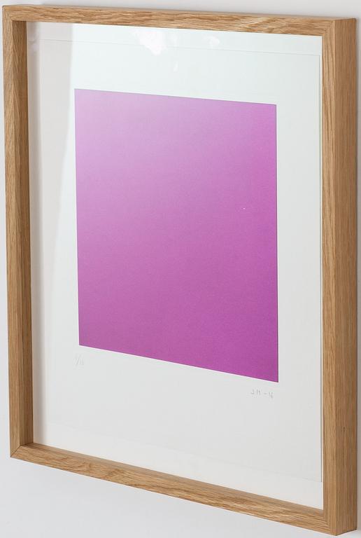 Juri Markkula, signed and dated -16. Edition 1/10. Interference pigment.