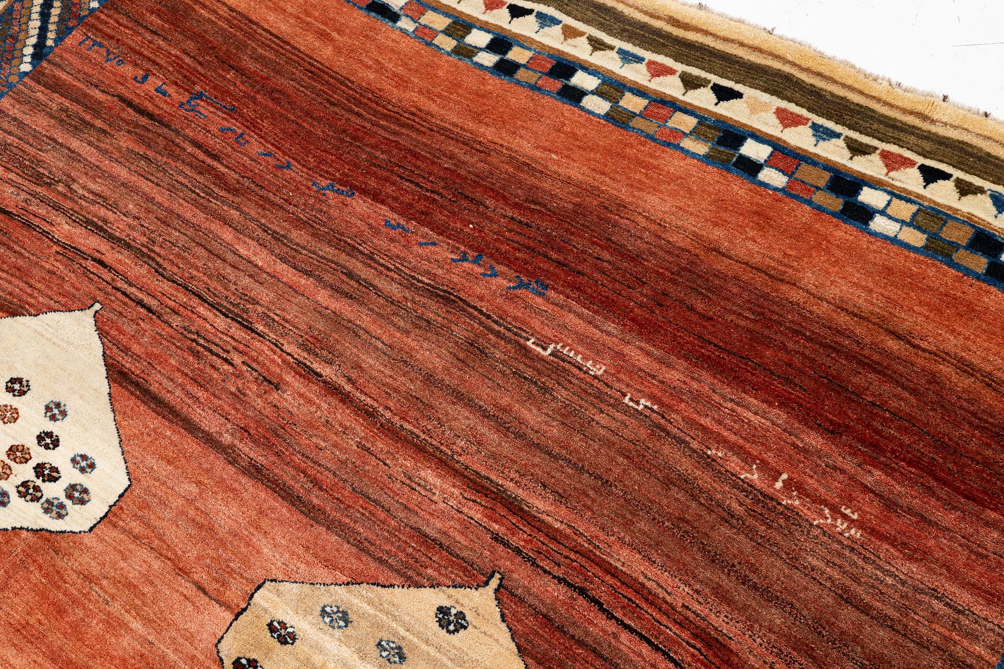 A so-called Gabbeh carpet, c. 290 x 235 cm.