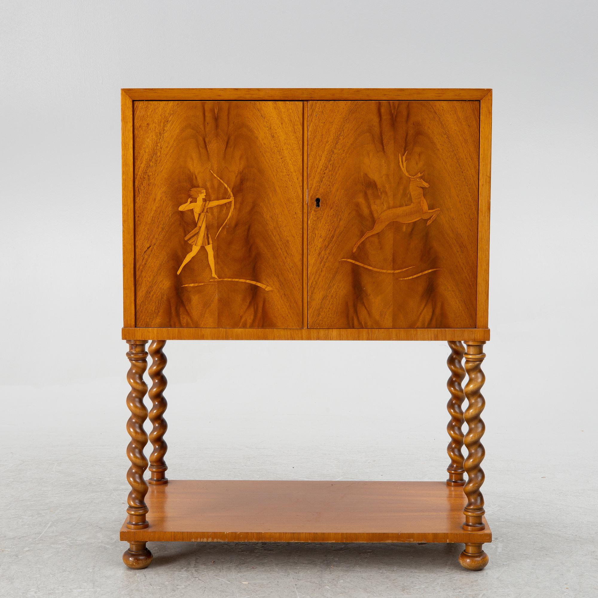 A bar cabinet, 1930s.