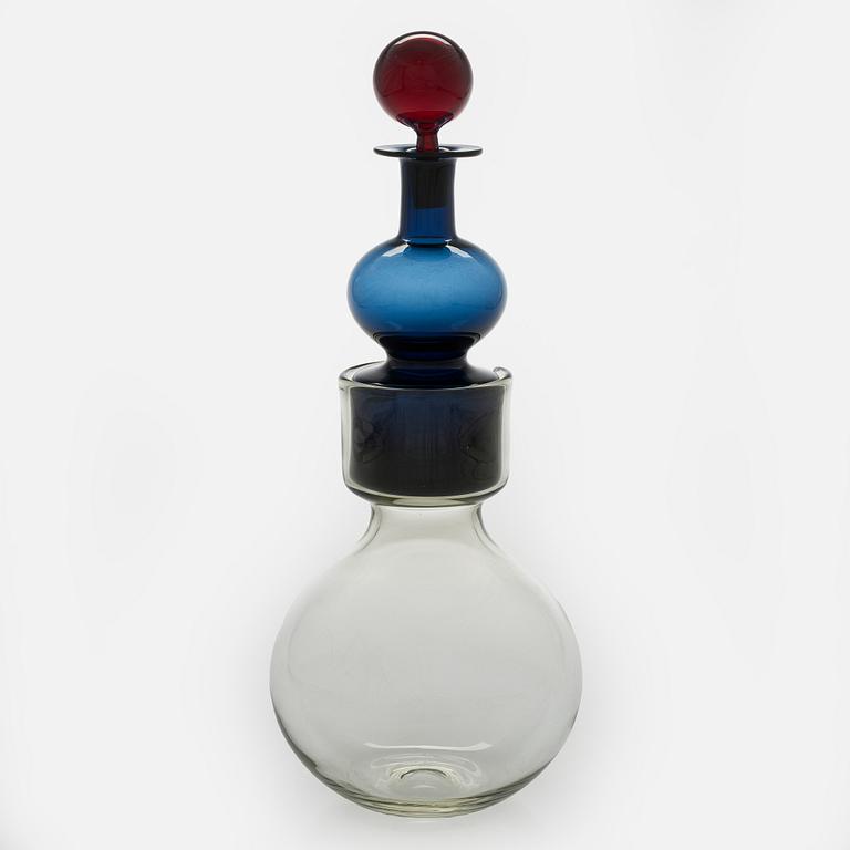 Kaj Franck, a decanter 'The Bells of Kremlin', signed K. Franck, Nuutajärvi, Notsjö -60.