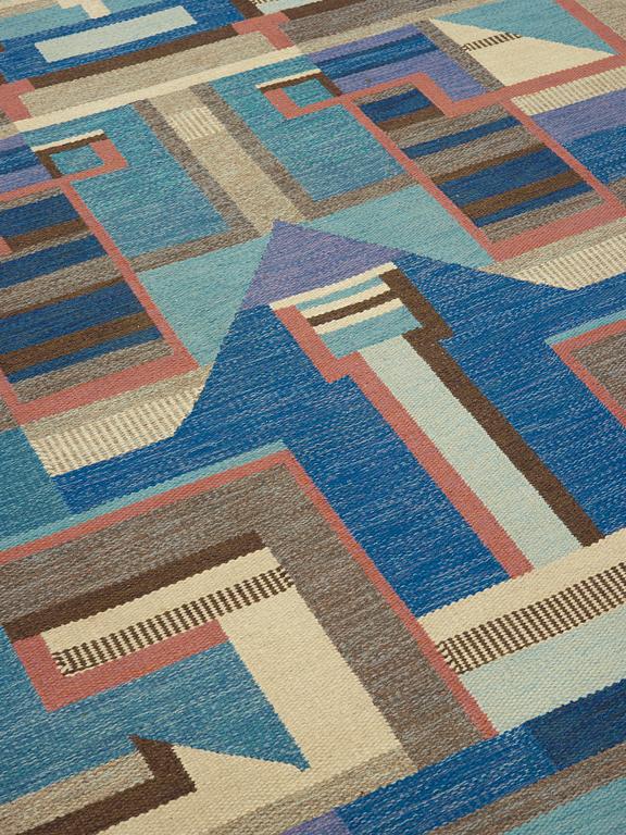 Agda Österberg, A CARPET. Flat weave. 302 x 198 cm. Signed A Ö.