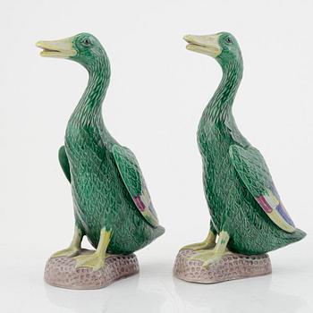 A group of eight Chinese porcelain figures, modern manufacturing.