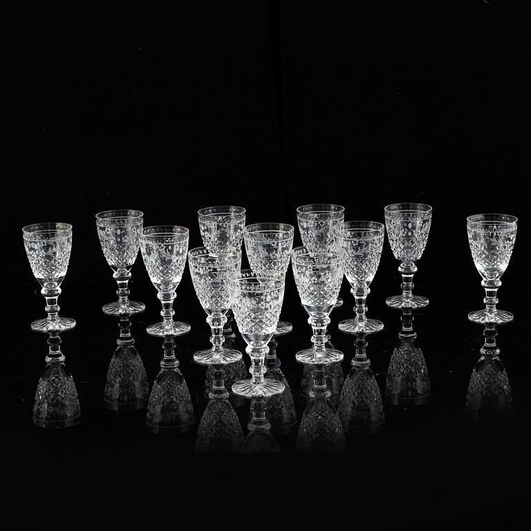 Fritz Kallenberg, glasservis, 26 delar, "Elvira Madigan" Kosta och Kosta Boda.