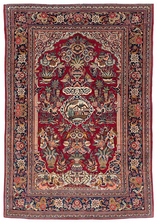 Matta, semiantik Keshan, ca 193 x 133 cm.