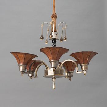 A Swedish Grace ceiling lamp, 1930's.