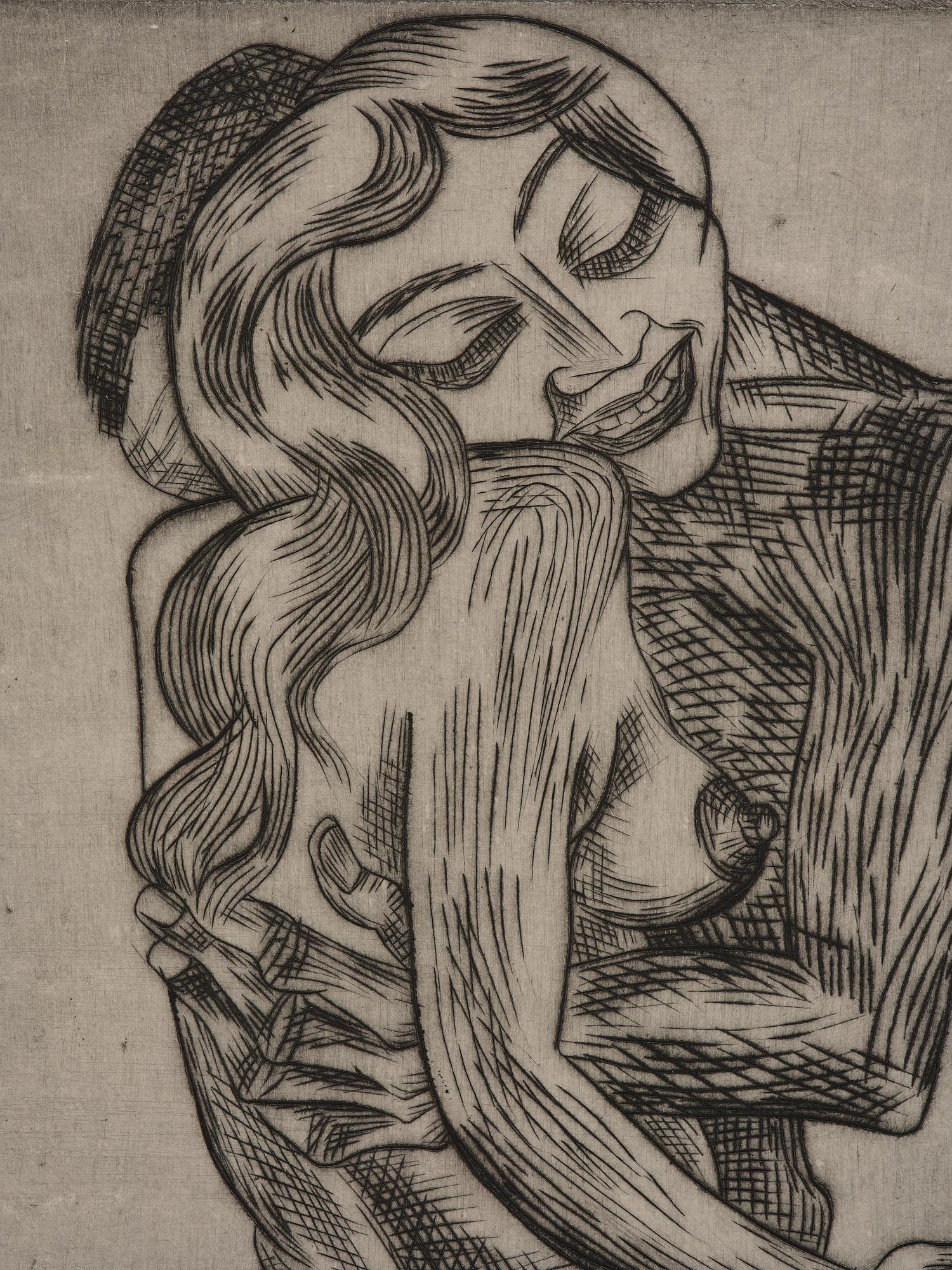 Conrad Felixmüller, "Gelibte frau".