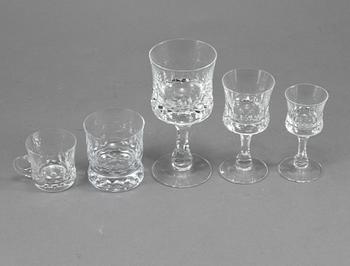 SERVISDELAR, 27 st, glas, "Prince", Göran Wärff, Kosta, 1900-talets slut.