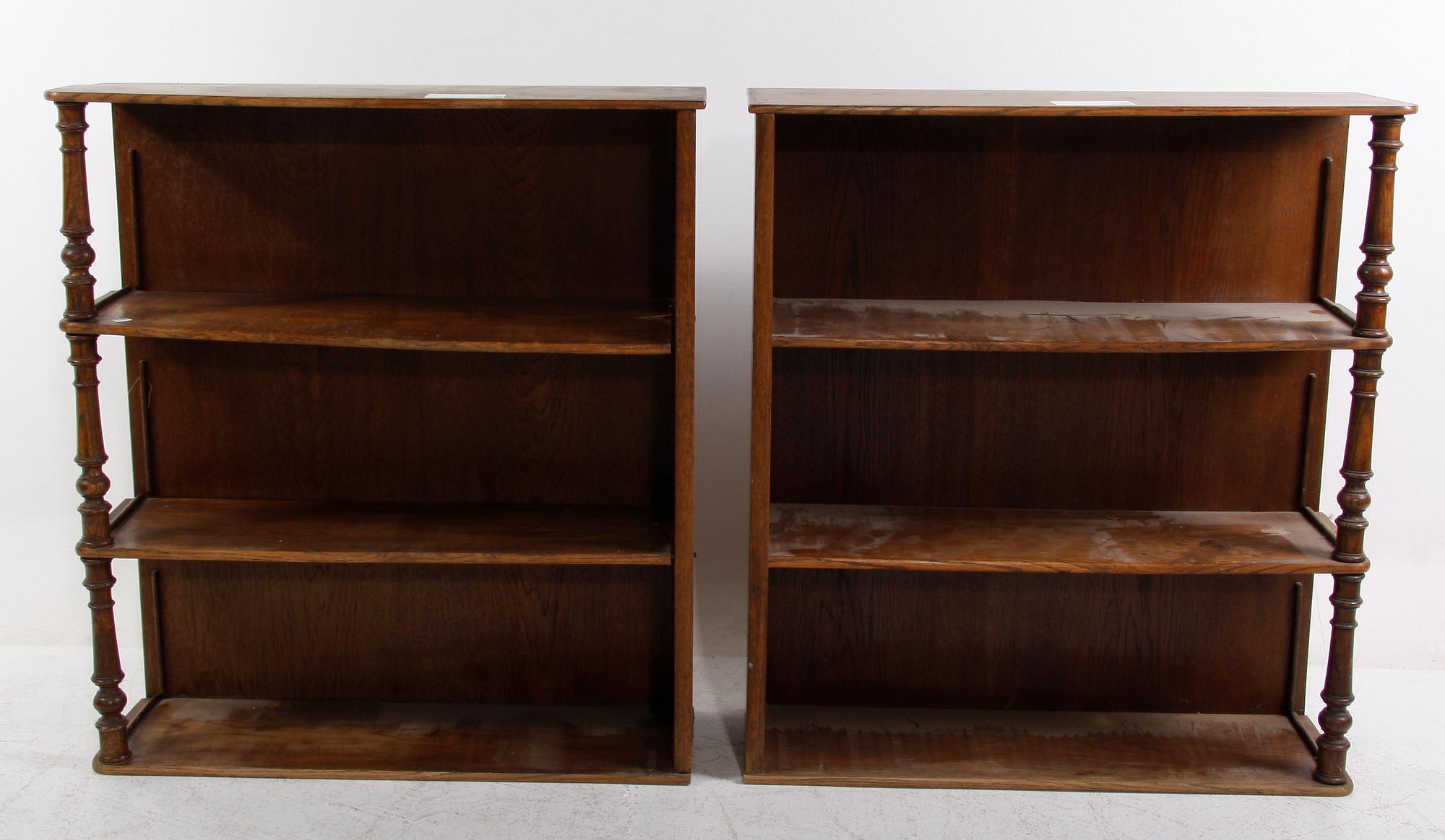 BOKHYLLOR, 2 st, 1800-tal.