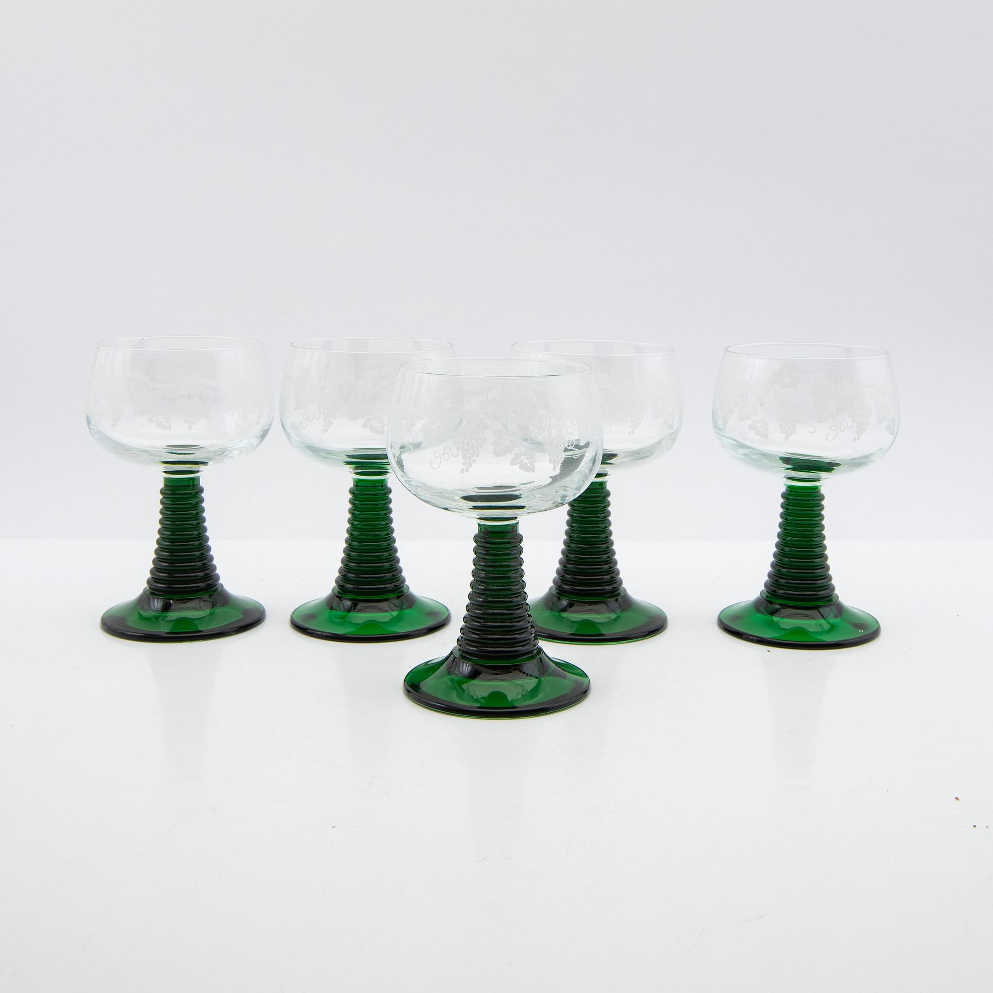 Remmare, glas, 11 st, 1900-tal.