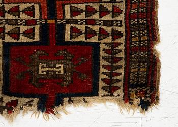 Antique Yastik fragment, central Anatolia, approx. 47 x 40 cm.