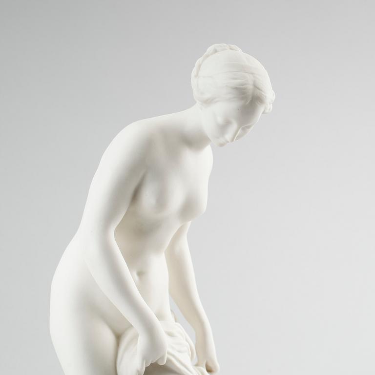 FIGUR, parian, efter Falconet, Gustafsberg 1918.