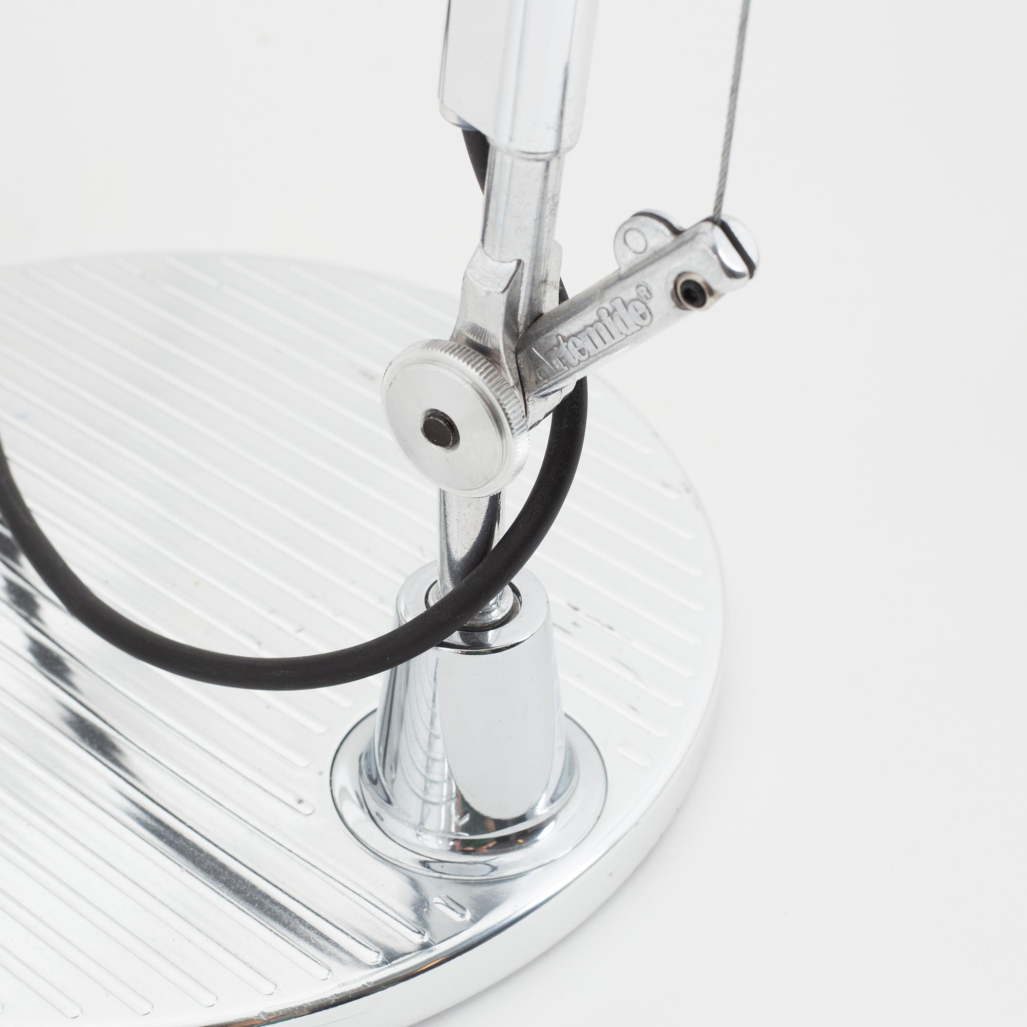 Michele De Lucchi & Giancarlo Fassina, a pair of 'Tolomeo' table lights, Artemide, Italy.