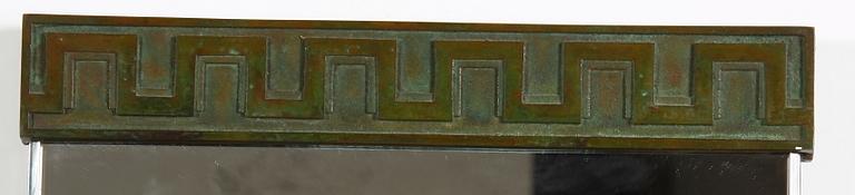 SPEGEL, brons, Sune Bäckström. 1920-tal. Sign.