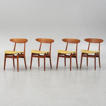 A set of four chairs, Denmark, 1950's/60's.