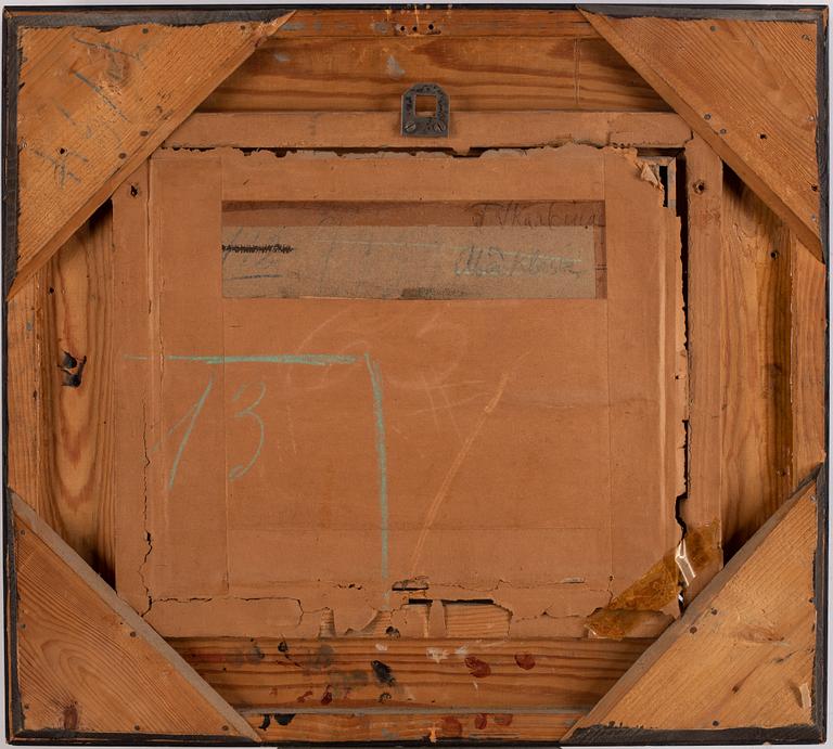 Franz Skarbina, watercolour and gouache, signed F. Skarbina.
