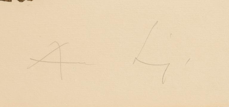 August Puig, lithograph signed and numbered 36/110.