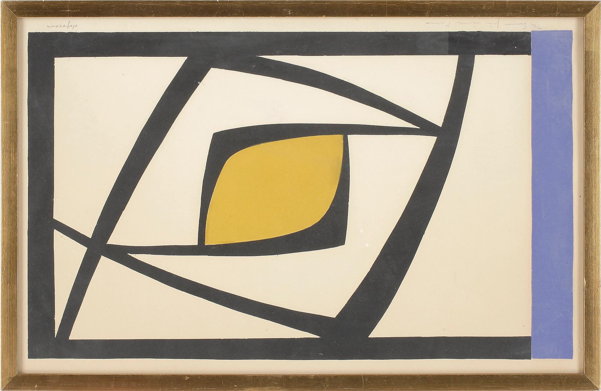 PIERRE OLOFSSON, färglitografi, signerad.