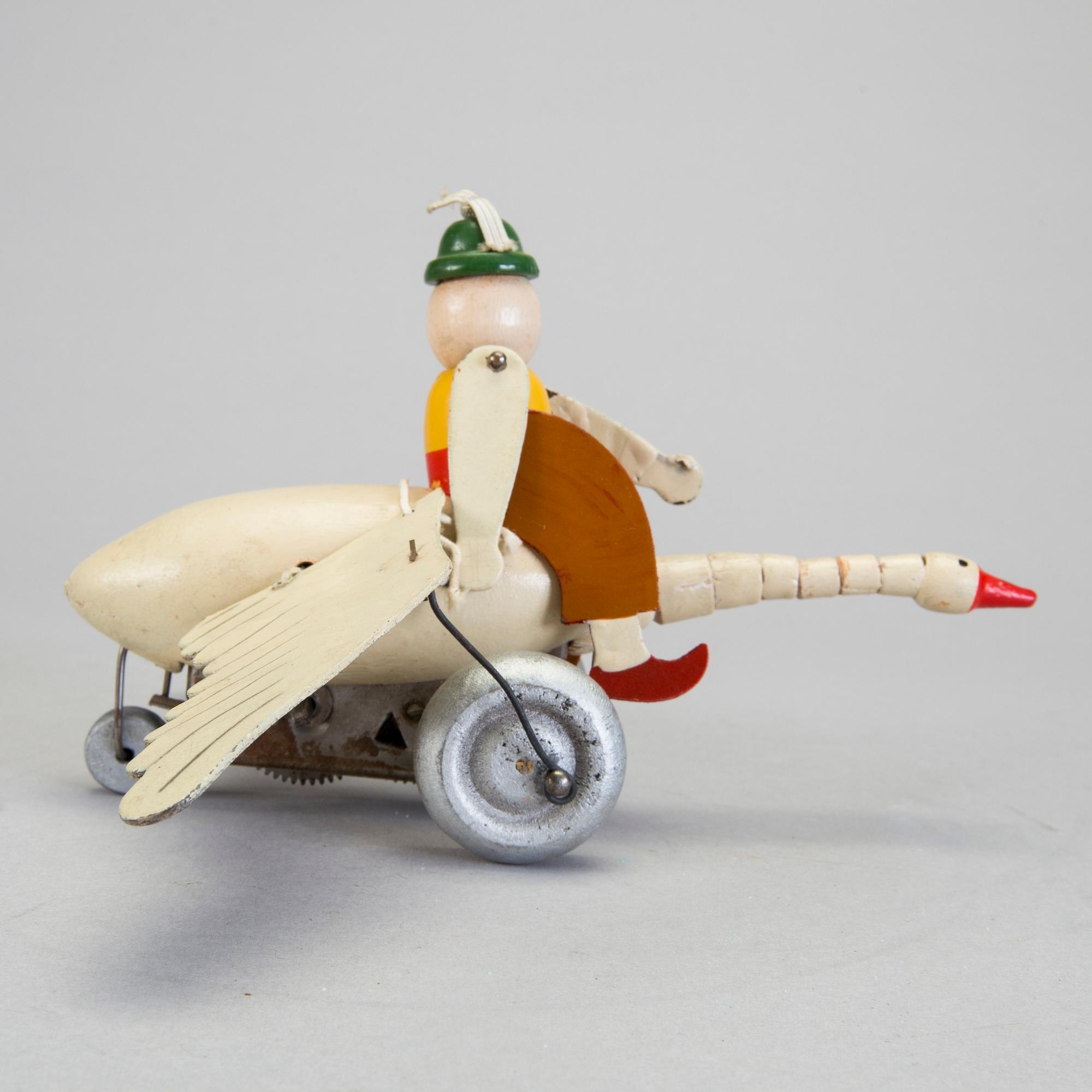 LEKSAKSFIGUR, Nils Holgersson, troligtvis av ASSAR leksaker Mariefred 1940/50-tal.