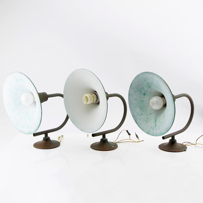 Outdoor lighting, 3 pieces, late 20th century.