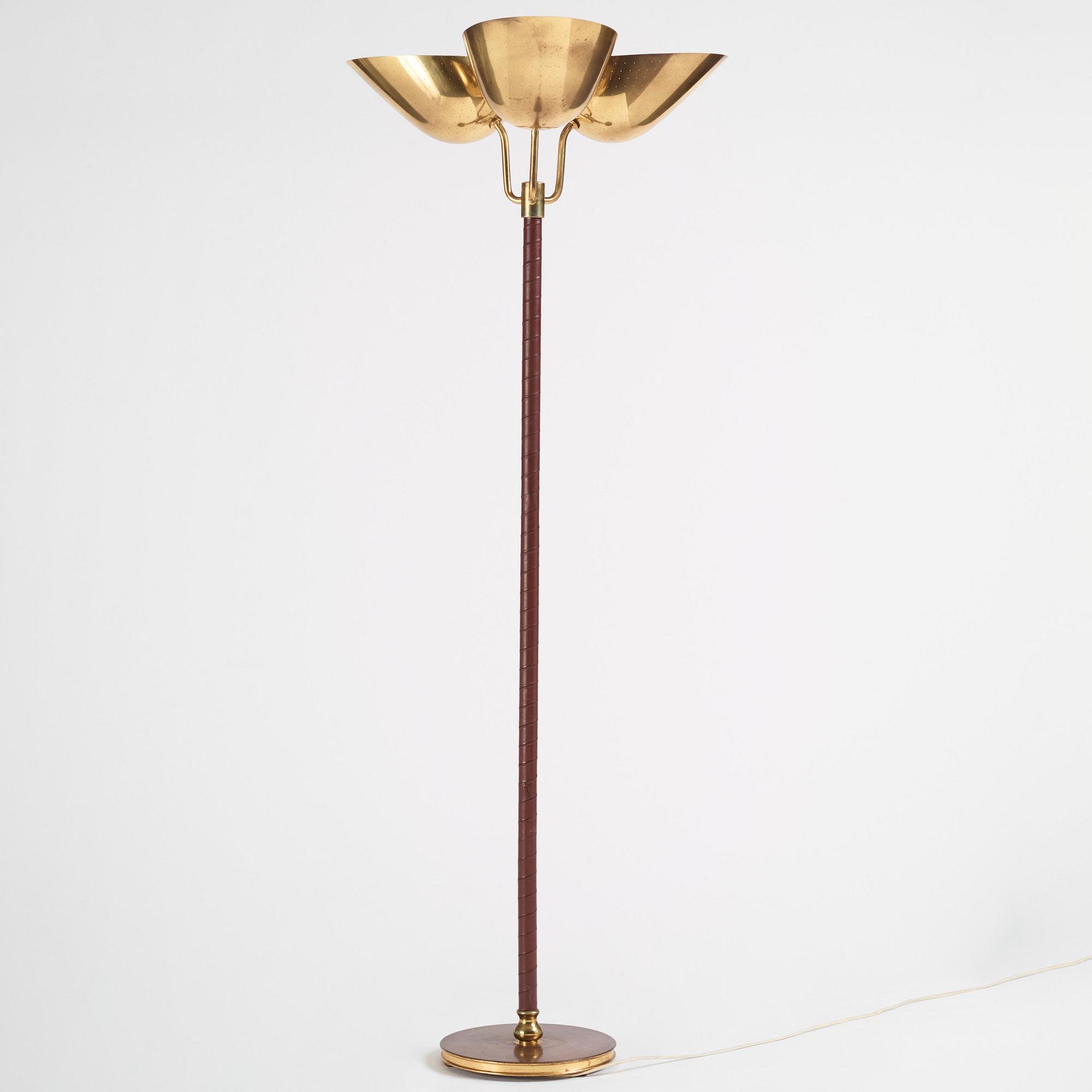 Carl-Axel Acking, golvlampa, modell "2645", Bröderna Malmströms metallvarufabrik, Malmö 1940-50-tal.