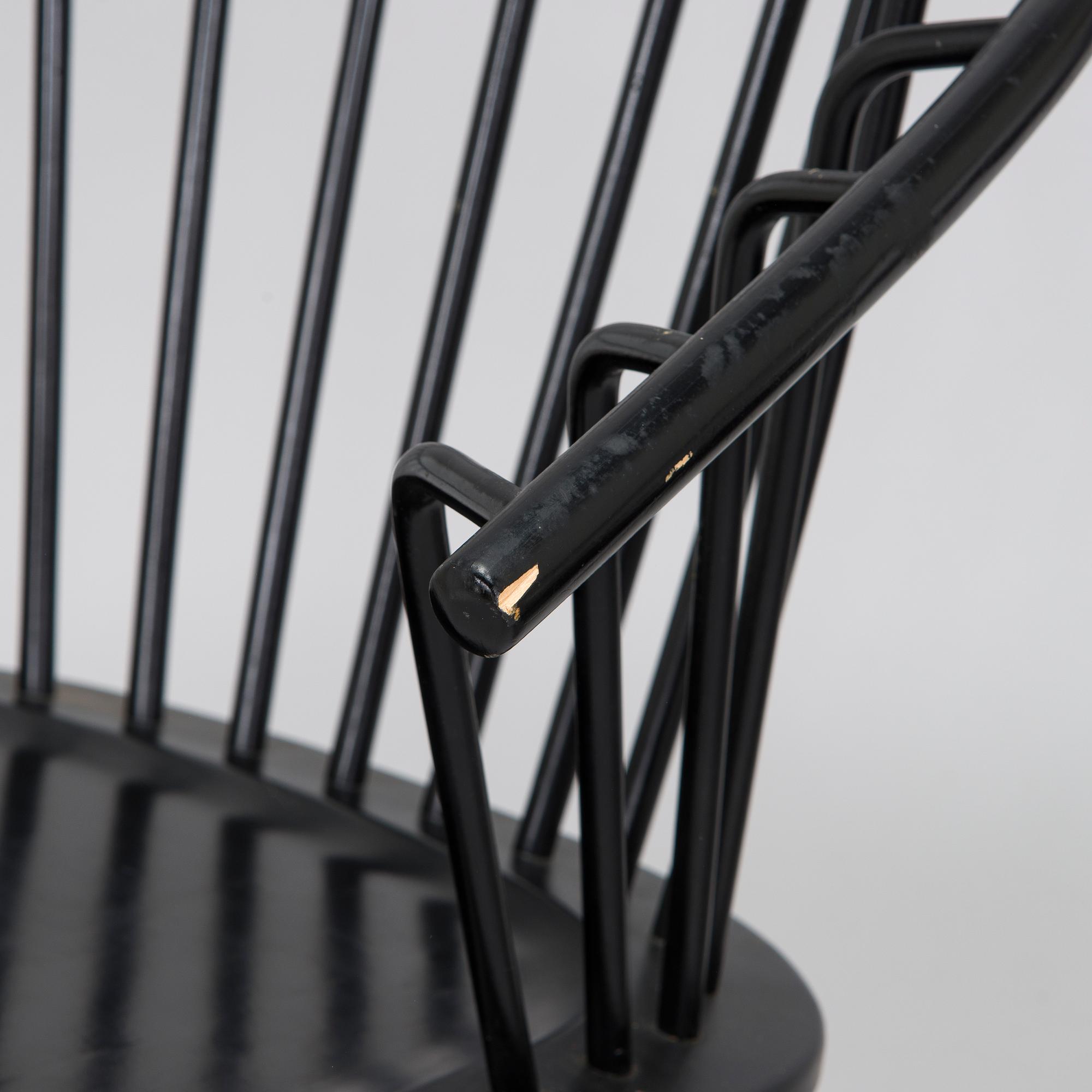 Ilmari Tapiovaara, a pair of 1960s 'Crinolette' chairs, Asko, Finland.