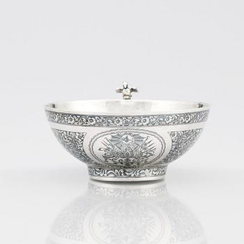 340. A Ottoman/ Armenien silver bowl, around 1890-1910.