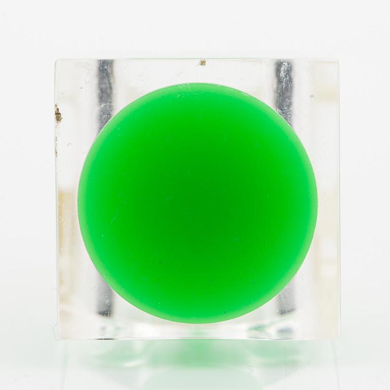 Siv Lagerström, three rings, acrylic plastic, 1970s.