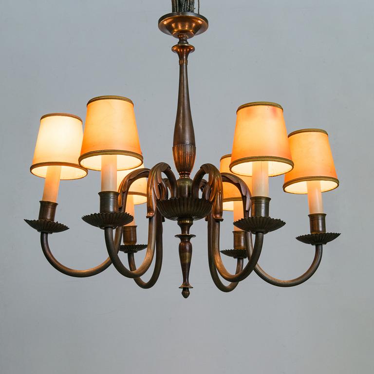 Paavo Tynell, a 1930's '1403/6' chandelier for Taito.