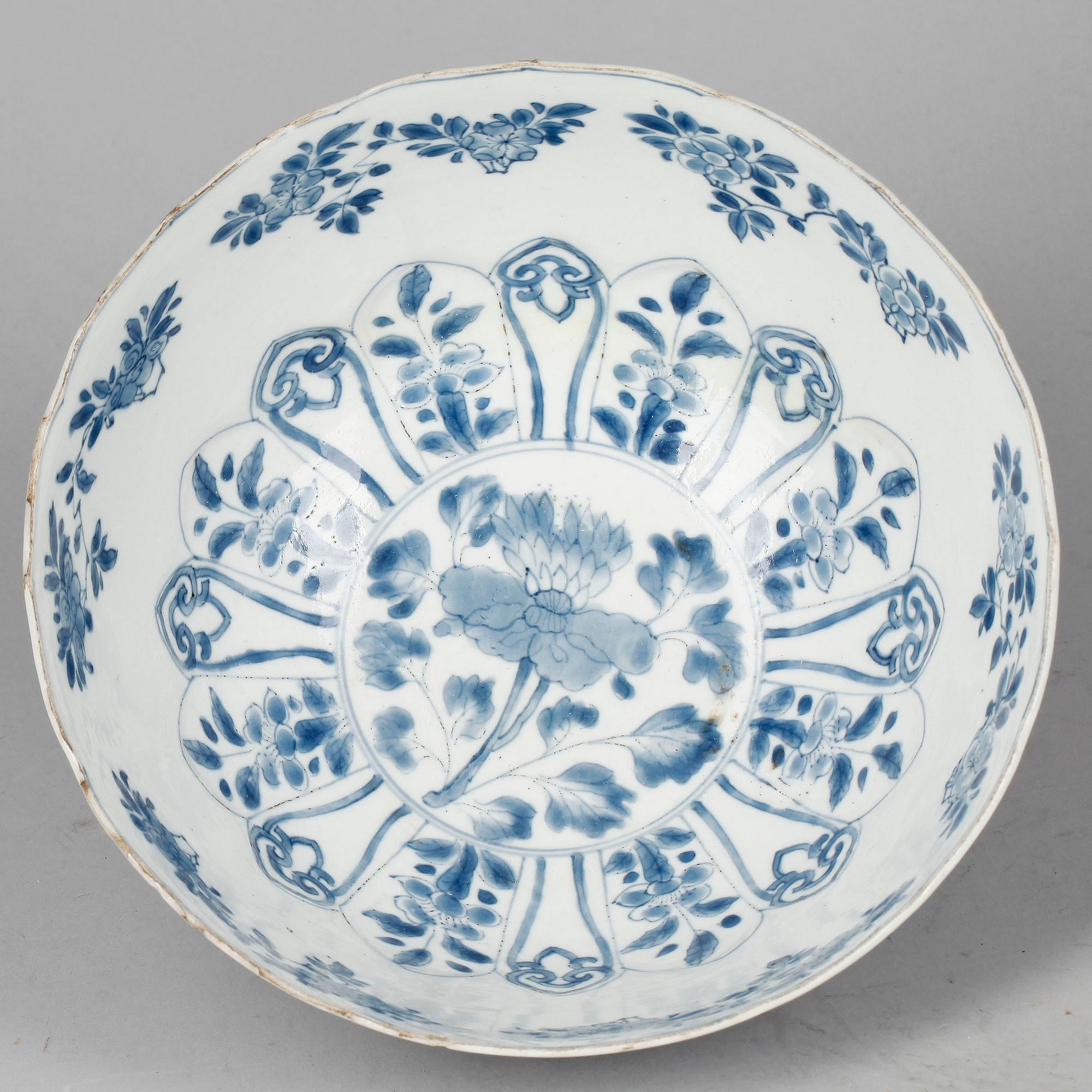 SKÅL, porslin, Kina, Kangxi, (1662-1722).