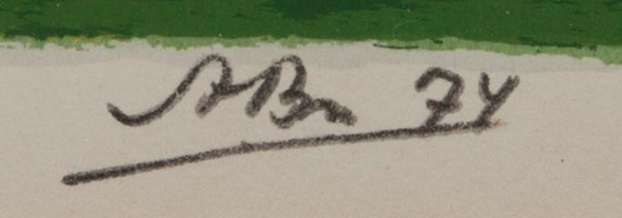 AXEL BENGTSSON, värilitografia, signeerattu, päivätty 74, numeroitu 48/250.