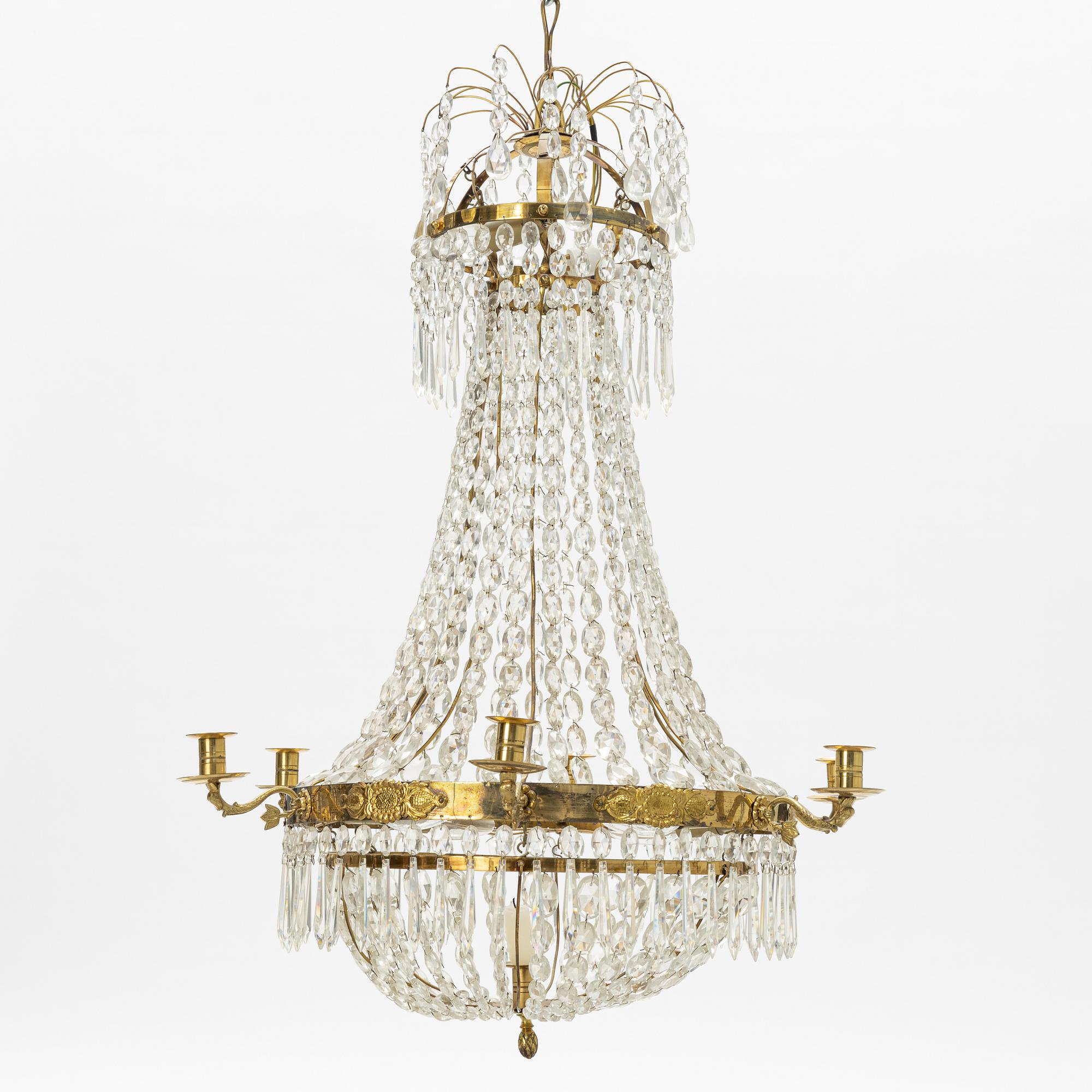 Ljuskrona, empire, 1800-tal.