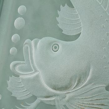 VÄGGLAMPA, art deco, 1900-talets andra kvartal.