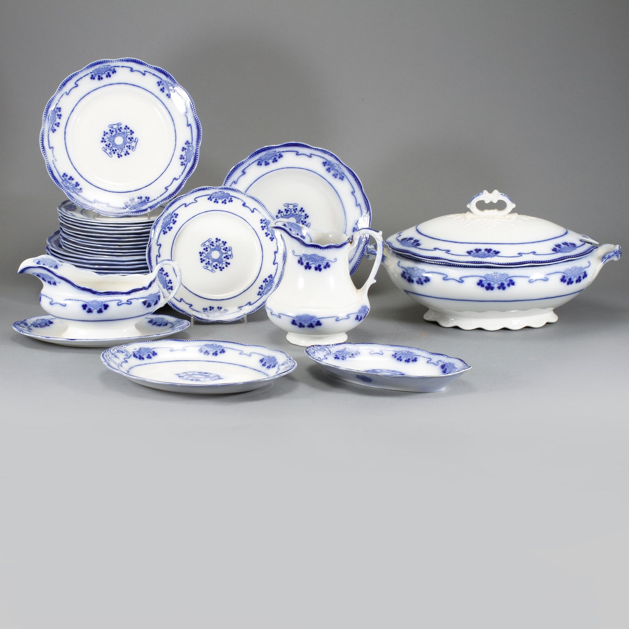 SERVISDELAR, 50 st, flintgods, "Lorne", Grindley, Staffordshire, England, 1900-talets början.