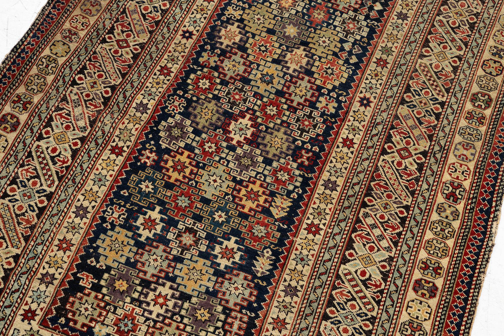 An antique Chi Chi rug, Northeast Caucasus, c. 180 x 120 cm.