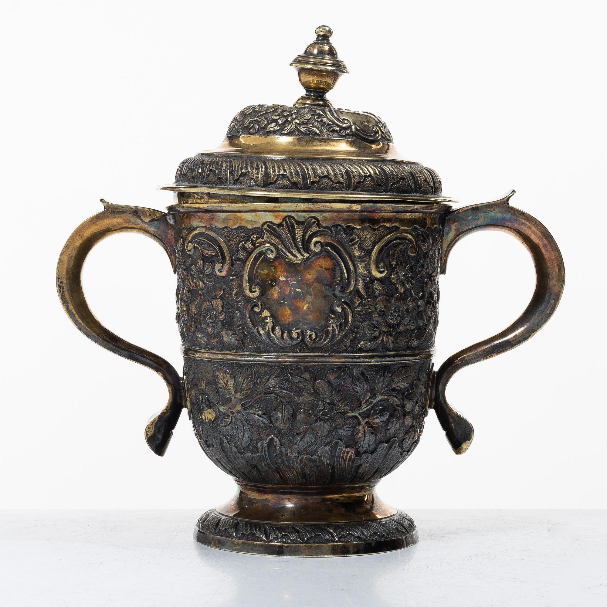 George Boothby, dryckeskanna, förgyllt silver, London 1725.